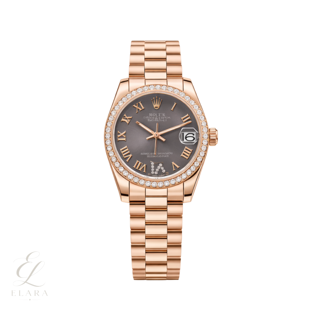 Rolex | Datejust Diamond Bezel Black Dial Watch – product image 1