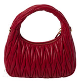 Miu Miu | Wander Shoulder Matelassé Nappa Leather Bag – Red – product image 2