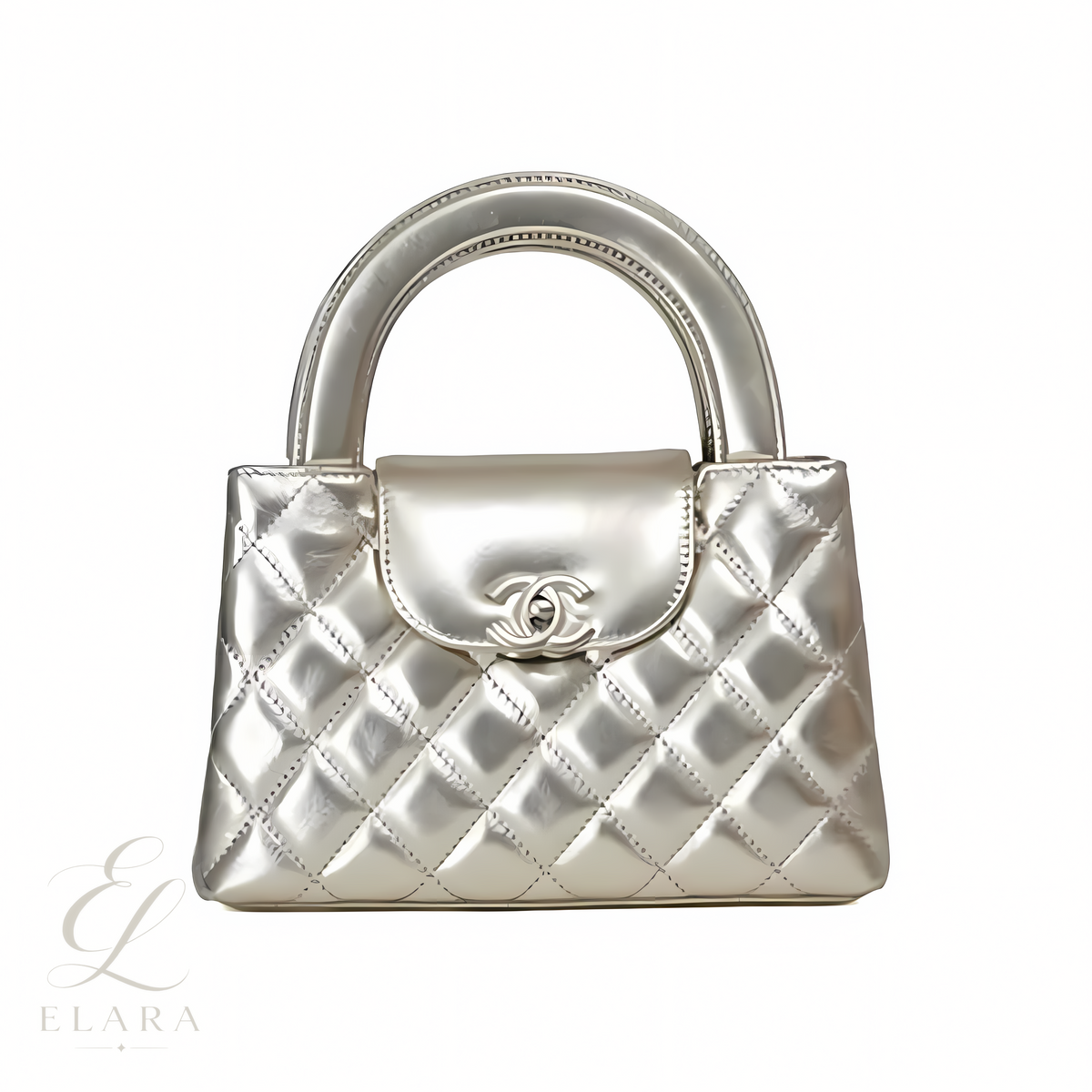 Chanel | Kelly Silver Mirrored Calfskin Bag – product image 1