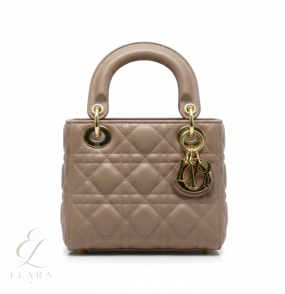 Dior | Mini Lady Blush Pink Or Nude Rose Lambskin Bag – product image 1