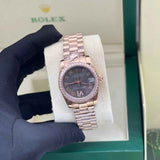 Rolex | Datejust Diamond Bezel Black Dial Watch – product image 4