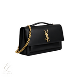 Saint Laurent | Sunset Smooth Embossed Calfskin Leather Bag – product image 2