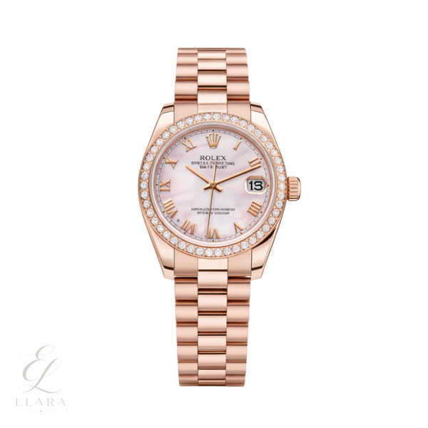 Rolex | Datejust 31 Everose Gold-President Bracelet Watch