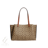 Coach | Willow Tote Signature Canvas Tan Rust Bag – product image 2