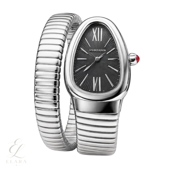 Bvlgari | Serpenti Tubogas Steel Black Opaline Dial Watch