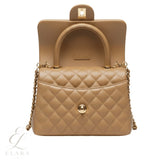 Chanel | Mini Coco Handle Flap Caramel Beige Caviar Leather Bag – product image 2