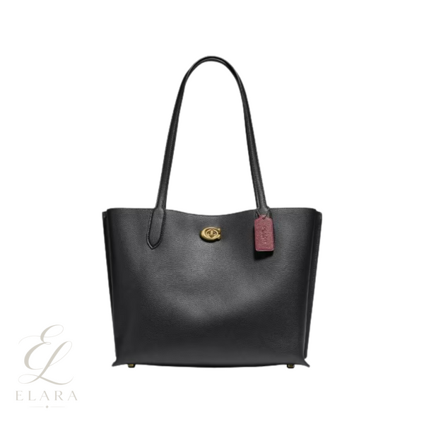 Coach | Willow Tote Polished Pebble Bag – Black