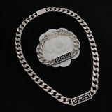 Gucci | Logo Plate Chain Bracelet Silver – product image 4