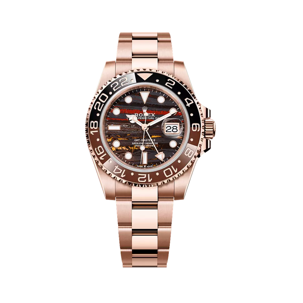 Rolex | GMT-Master II Everose Tiger Eye Dial Watch – Rose Gold – product image 1