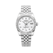 Rolex | Datejust White Diamond Dial Watch – product image 1