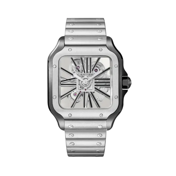 Cartier | Santos de Diamond Silver Watch