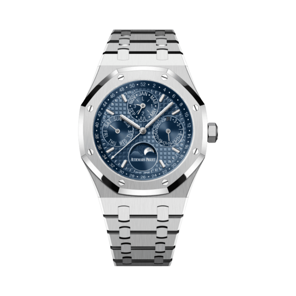 Audemars Piguet | Perpetual Calendar Silver Blue Dial Watch