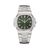 Patek Philippe | Nautilus Green Dial Silver Tone Watch – product image 1