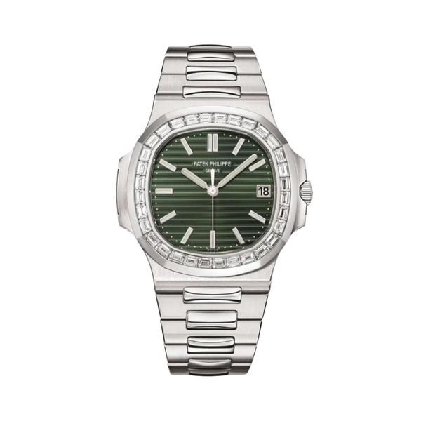Patek Philippe | Nautilus Green Dial Silver Tone Watch