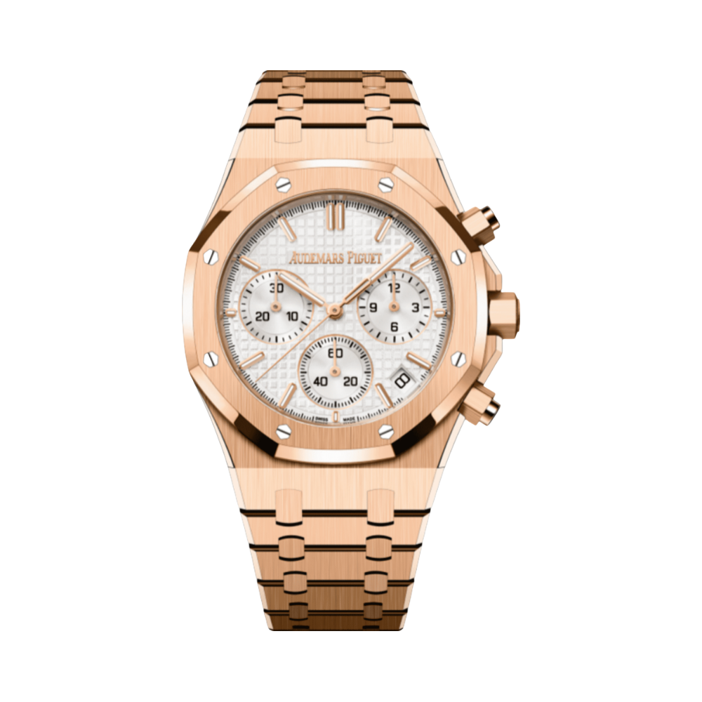 Audemars Piguet | Selfwinding Chronograph Stainless Gold Steel White Dial Watch – product image 1