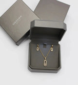 Messika | Long Pavé Station Necklace Earrings Set – product image 4
