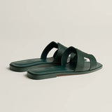 Hermès | Oran Green Calfskin Slides – product image 2