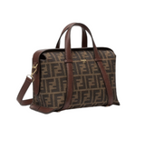 Fendi | Ff Jacquard Medium Boston Bag – Brown – product image 2