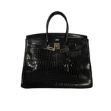 Hermès | Birkin Shiny Black Crocodile Skin Bag – product image 1