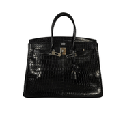 Hermès | Birkin Shiny Black Crocodile Skin Bag – product image 1