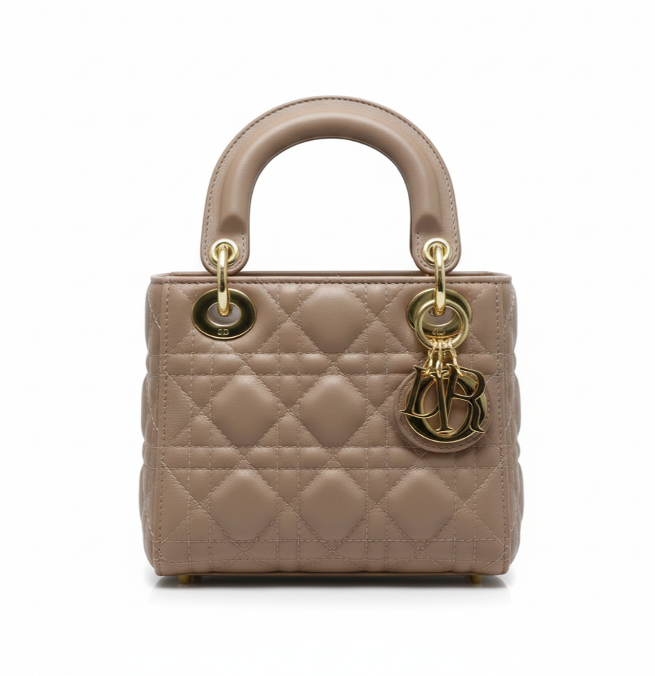 Dior | Mini Lady Blush Pink Or Nude Rose Lambskin Bag – product image 1