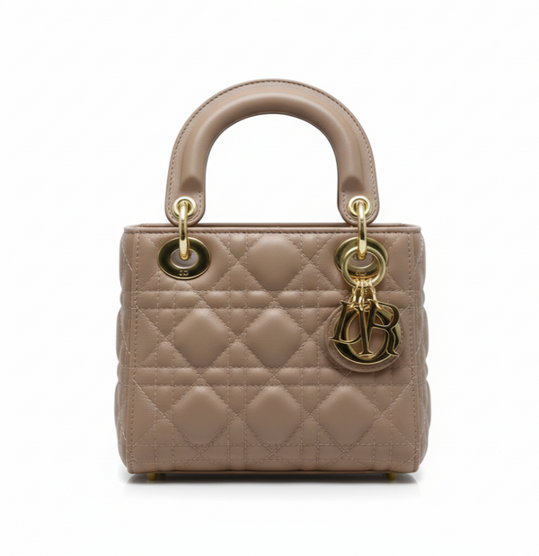 Dior | Mini Lady Blush Pink Or Nude Rose Lambskin Bag