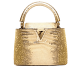Louis Vuitton | Capucines Gold-Colored Snakeskin Bag – product image 1