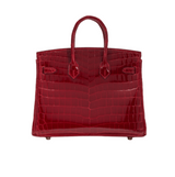 Hermès | Birkin 30 Made From Shiny Niloticus Crocodile Leather Deep Bag – Red – product image 2