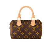 Louis Vuitton | Nano Speedy Monogram Canvas Natural Cowhide Leather Trim Bag – product image 1