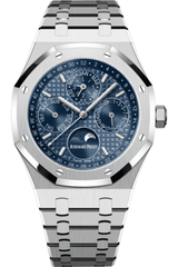 Audemars Piguet | Perpetual Calendar Silver Blue Dial Watch – product image 2